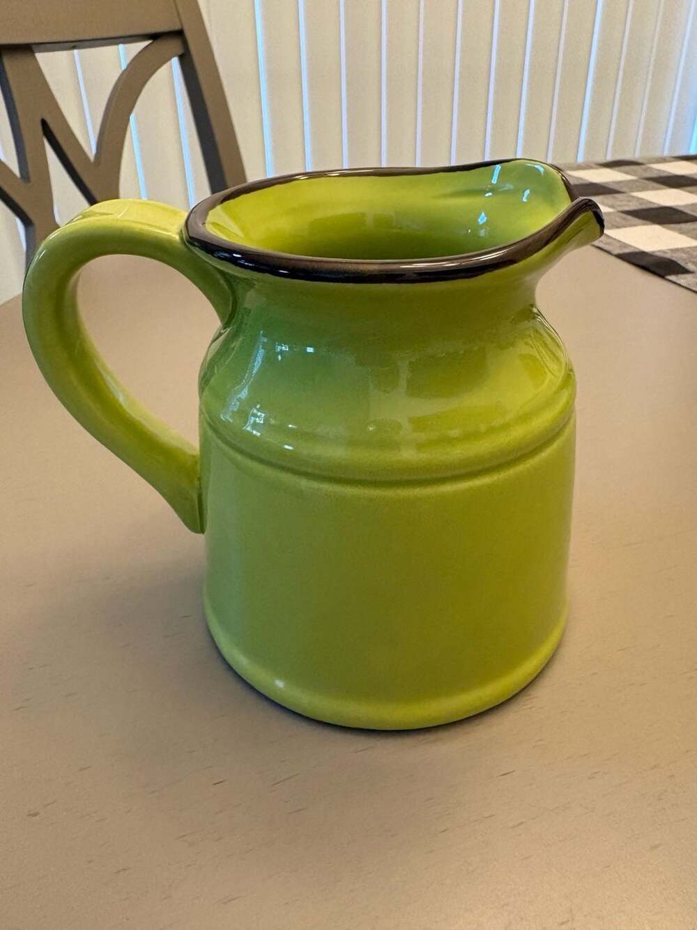 La Dolce Vita by Home Essentials and Beyond Green Ceramic Pitcher